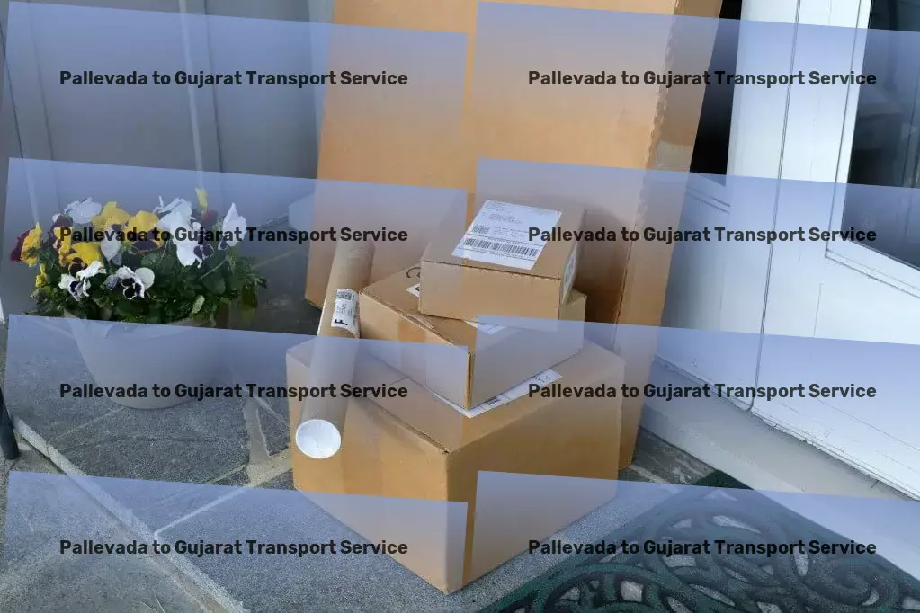 Pallevada to Gujarat Transport Advanced courier services