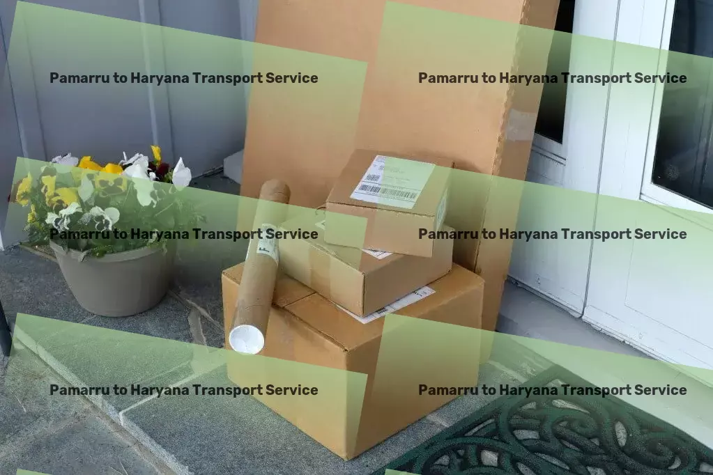 Pamarru to Haryana Transport Standard courier services