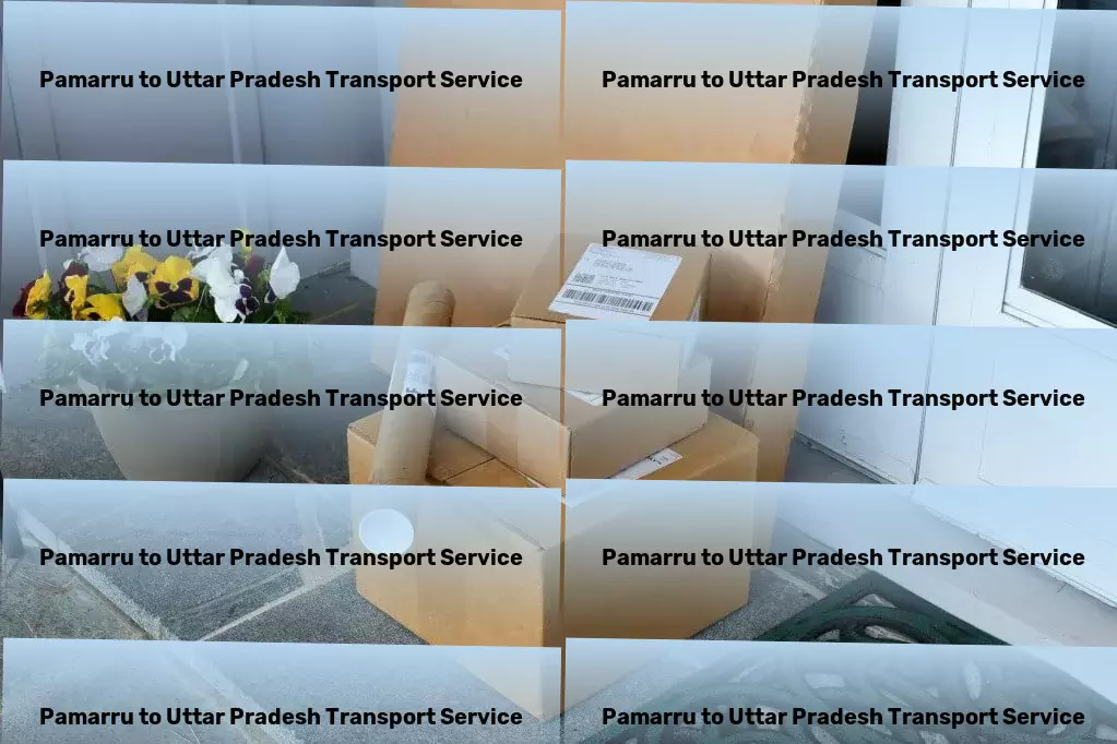 Pamarru to Uttar Pradesh Transport Door-to-door freight solutions