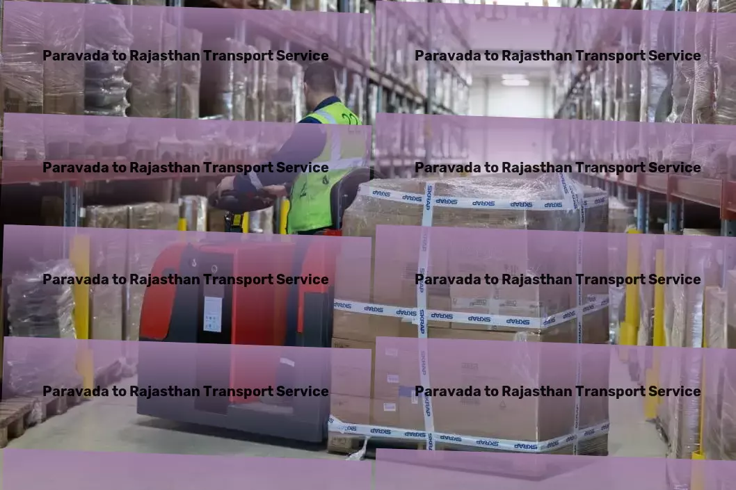 Paravada to Rajasthan Transport Online bulk cargo services