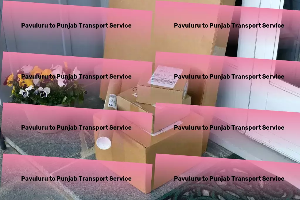 Pavuluru to Punjab Transport Import export courier services